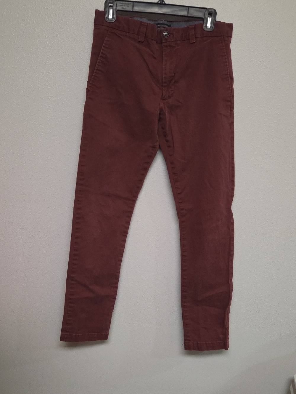 Banana Republic Maroon Slim Chinos
